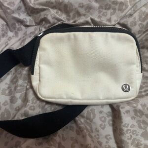 Lululemon Athletica Denim Cream Belt Bag